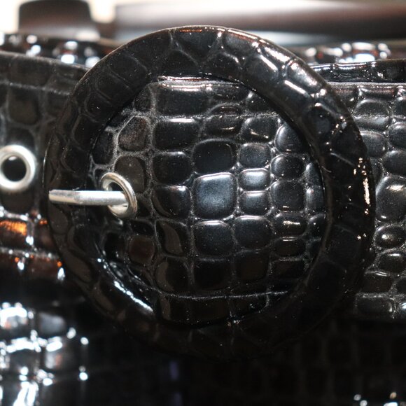 Eloquii X Refinery29 Faux Patent Black Skirt, Size 18, NWT - Picture 14 of 15